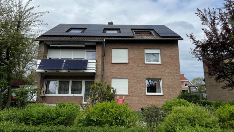 Mehrfamilienhaus in Rheine mit Photovoltaikanlage als Pilotprojekt für gemeinschaftliche Gebäudeversorgung