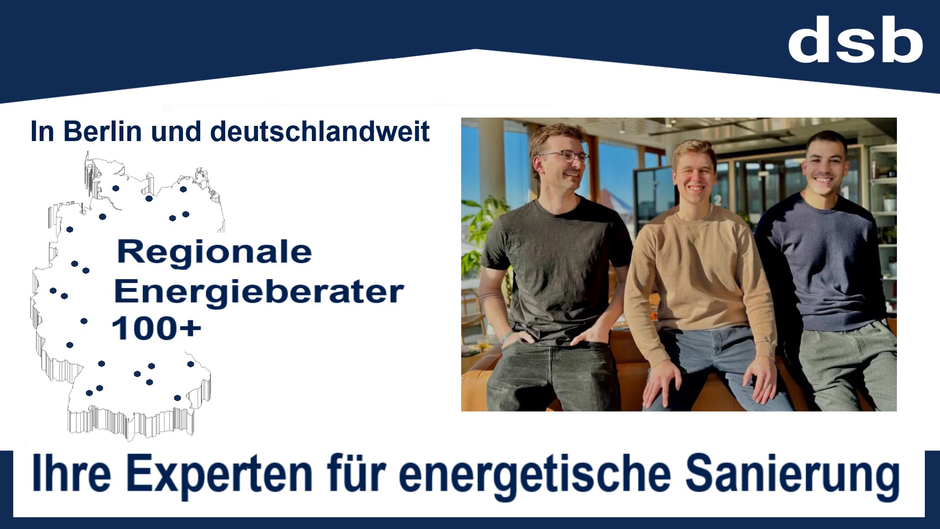 Netzwerk aus über 100 regionalen Energieberatern der dsb GmbH in Berlin und bundesweit