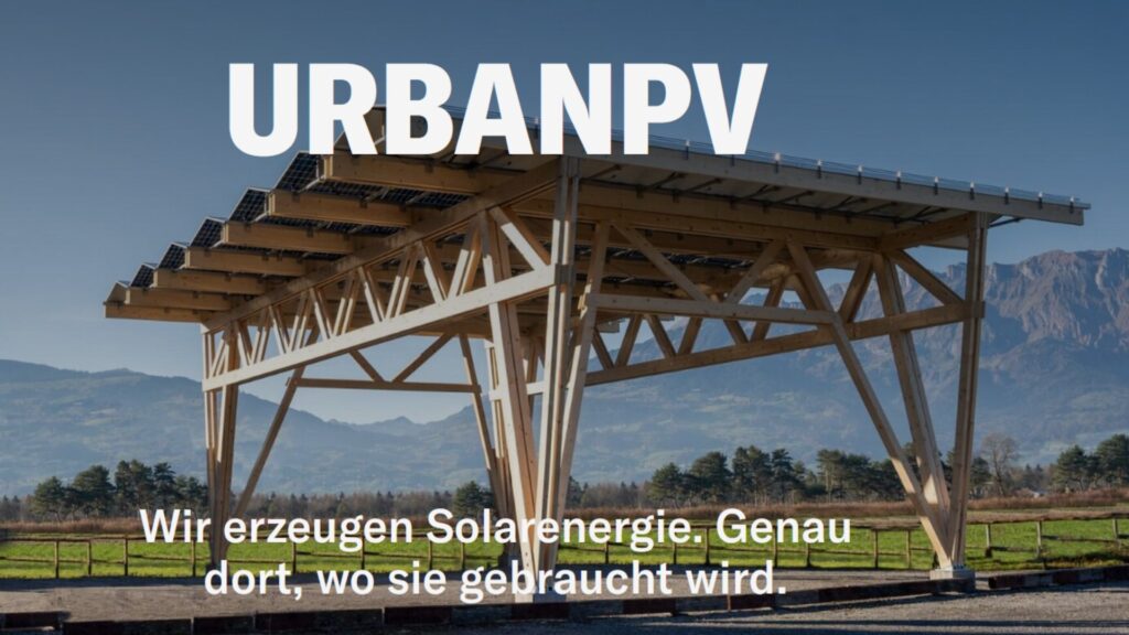 Modernes Solardach über Parkplatz – UrbanRoof verbindet Ästhetik und Solarstrom für die Energiewende.