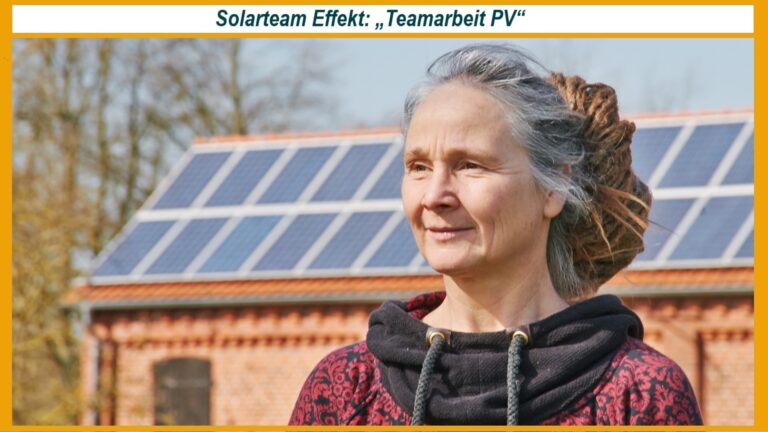 Berit Müller von der DGS engagiert sich für eine gemeinschaftlich gestaltete Energiewende mit Solarenergie.