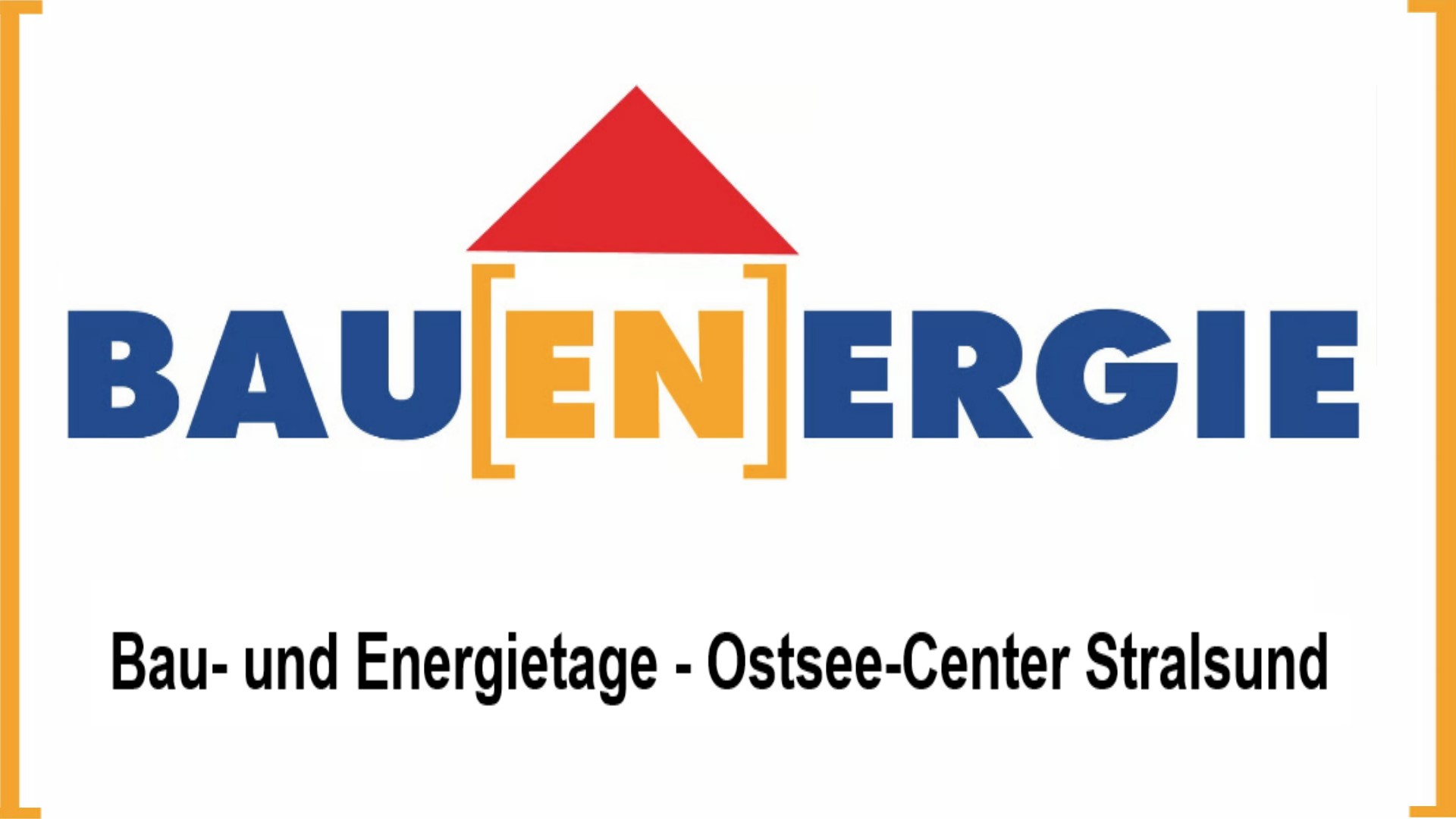 Logo der Messe Bau- und Energietage Ostsee-Center Stralsund mit Schwerpunkt auf Solarenergie