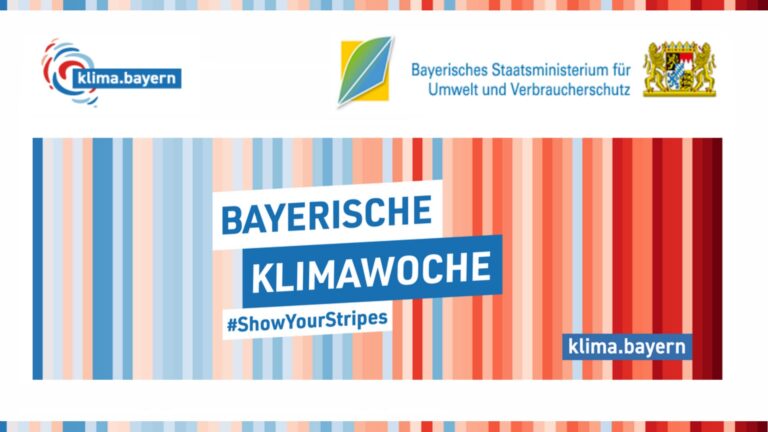 Logo der Bayerischen Klimawoche mit Bezug zu Photovoltaik und Energiewende in Bayern