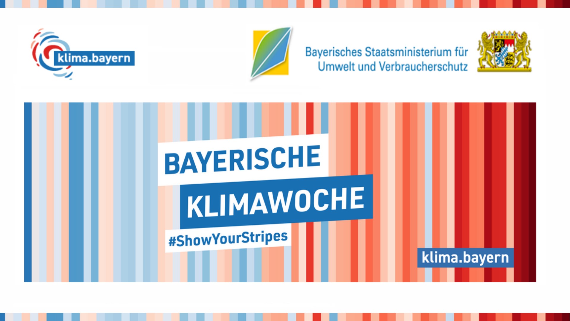 Logo der Bayerischen Klimawoche mit Bezug zu Photovoltaik und Energiewende in Bayern