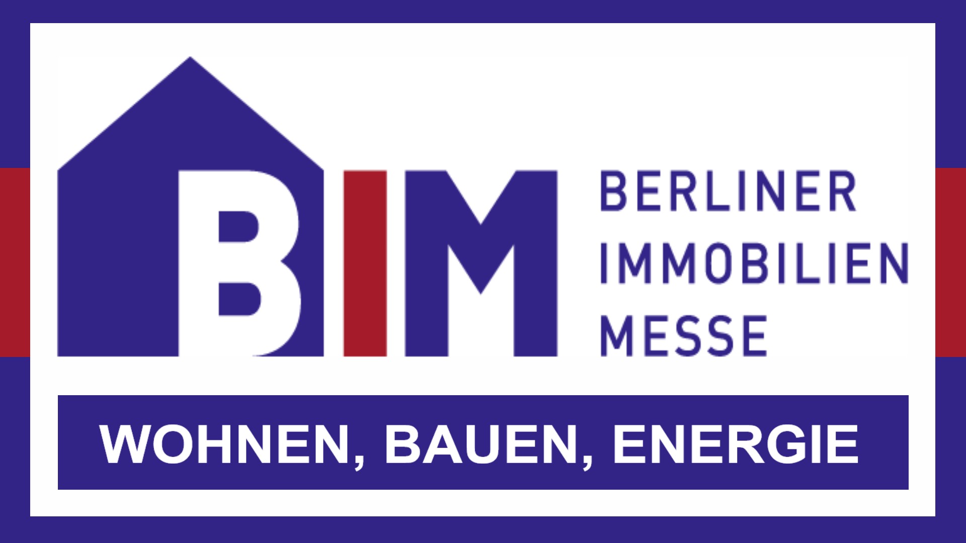 Logo der Berliner Immobilienmesse mit Hinweis auf Photovoltaik-Vortrag zur Energiewende