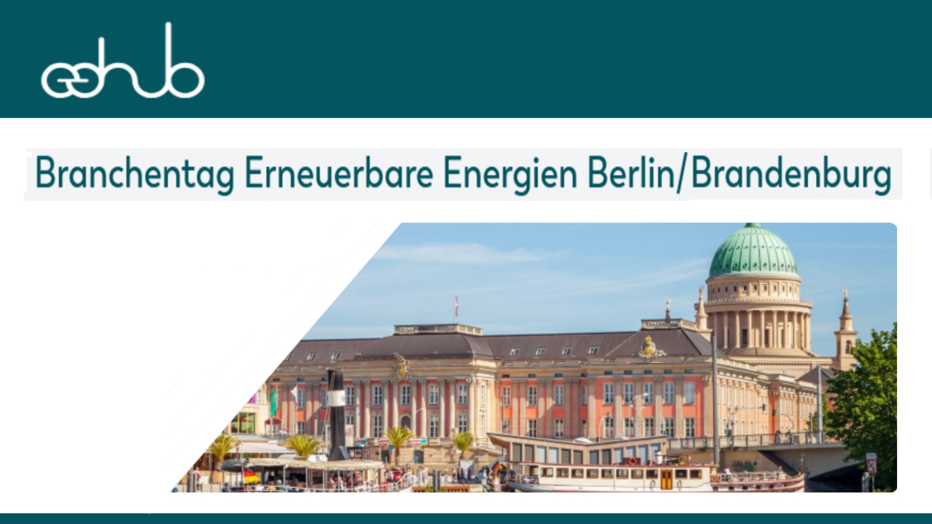 Logo Branchentag Erneuerbare Energien Berlin/Brandenburg, Messe zu Energiewende und PV