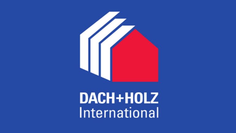 Logo der DACH+HOLZ International mit Bezug zu Photovoltaik und Energiewende