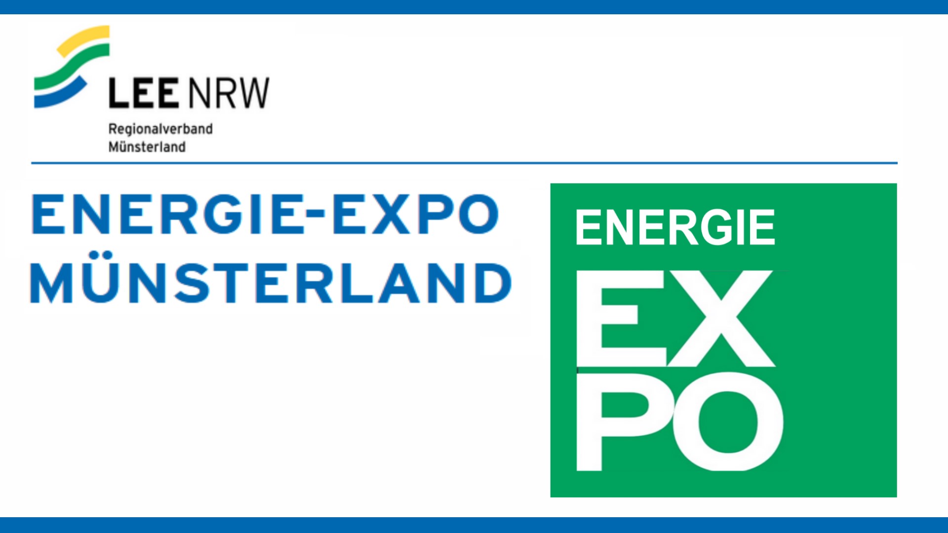 Logo der Messe ENERGIE EXPO MÜNSTERLAND zur Energiewende und Photovoltaik in Heiden