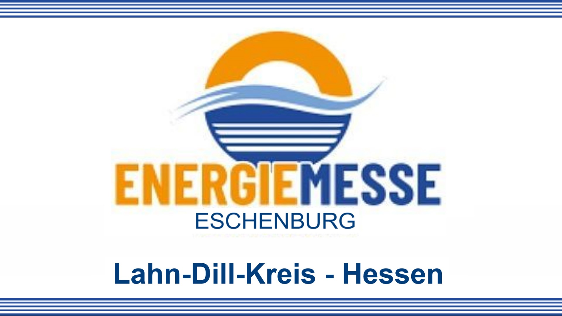 Logo der Energie-Messe Eschenburg mit Fokus auf Photovoltaik und Berufe im Energiesektor