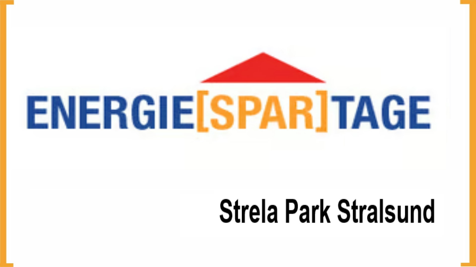 Logo der Energiespartage Stralsund mit Schwerpunkt auf Solarenergie und Energiesparen