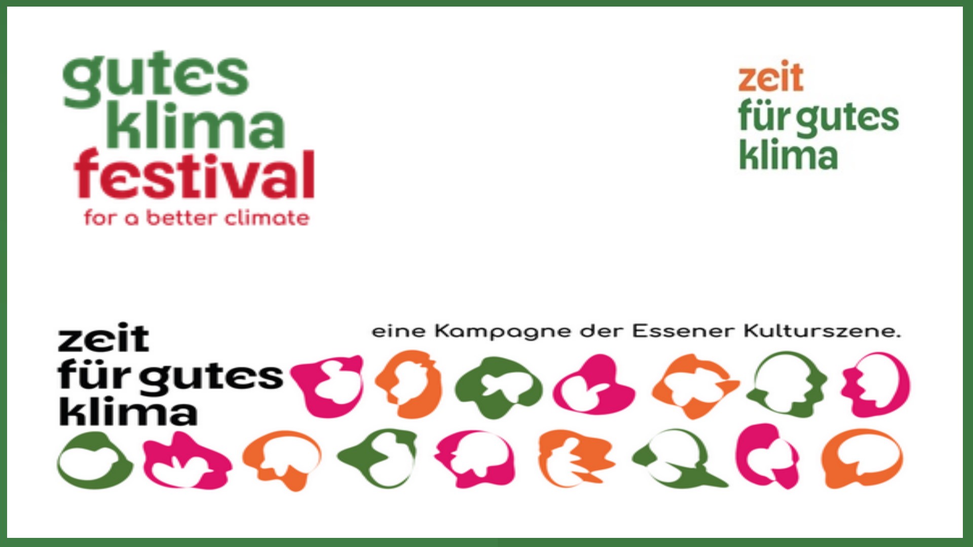 Logo des guten klima festivals Essen, Messe für Energiewende und Klimaschutz
