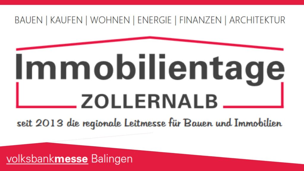 Logo der Immobilientage Zollernalb mit Hinweis auf Photovoltaik‑Vorträge und Energiewende
