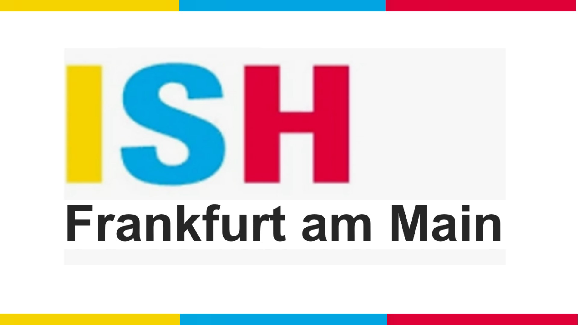 Logo der ISH Frankfurt – Fachmesse für Energie, Wärme und Photovoltaik
