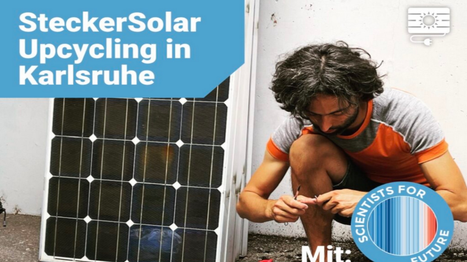 Logo der SteckerSolar Upcycling in Karlsruhe und Ettlingen vom Balkon.Solar e.V.