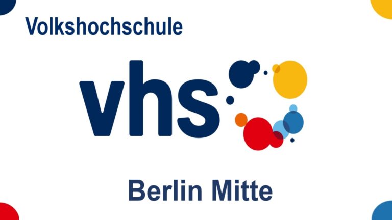 Logo der VHS Berlin Mitte – Kurse zu Photovoltaik, Solarenergie und Energiespeichern.