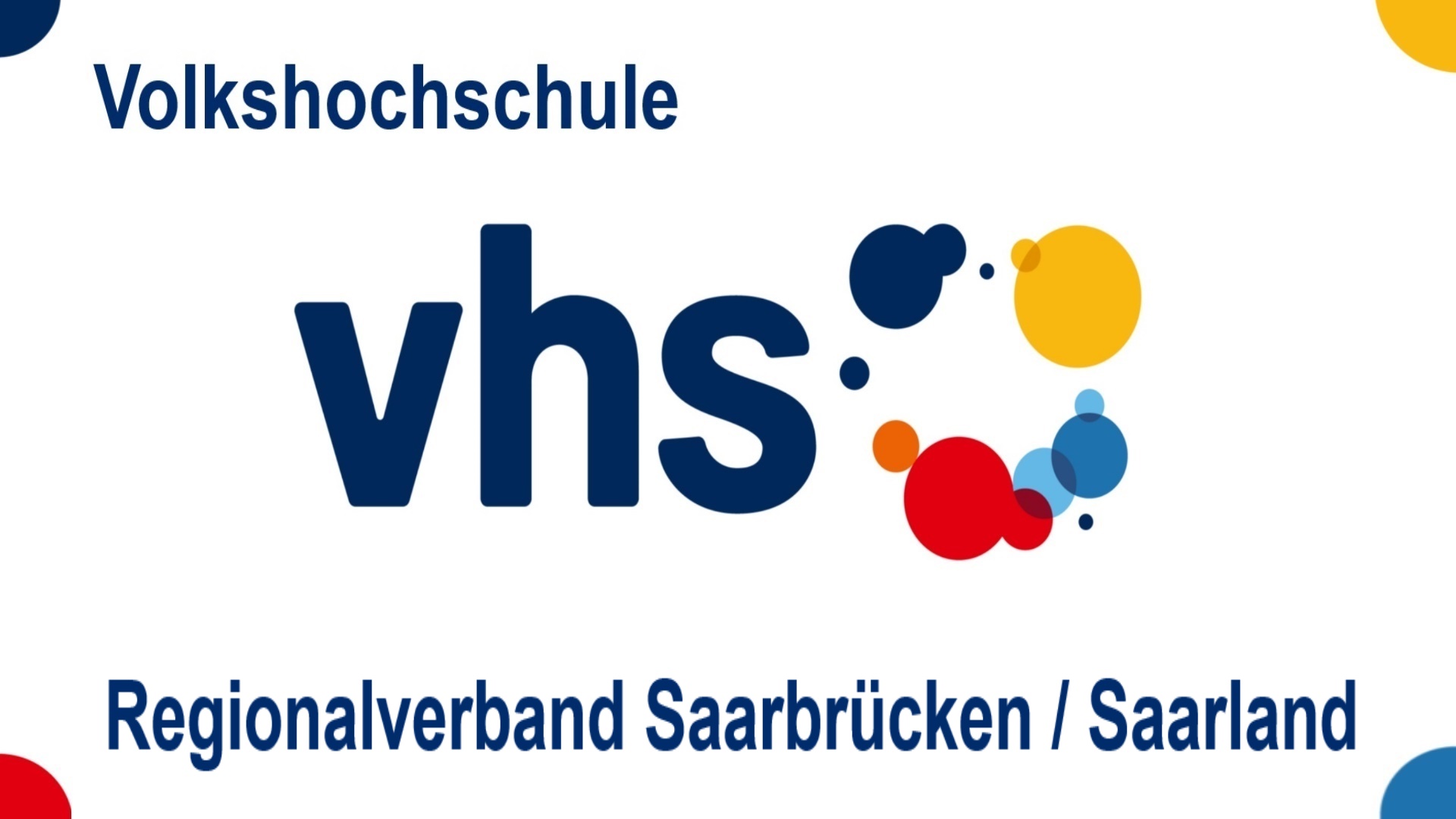 Logo der VHS Regionalverband Saarbrücken – Kurse zu Photovoltaik, Solarenergie und Energiespeichern.
