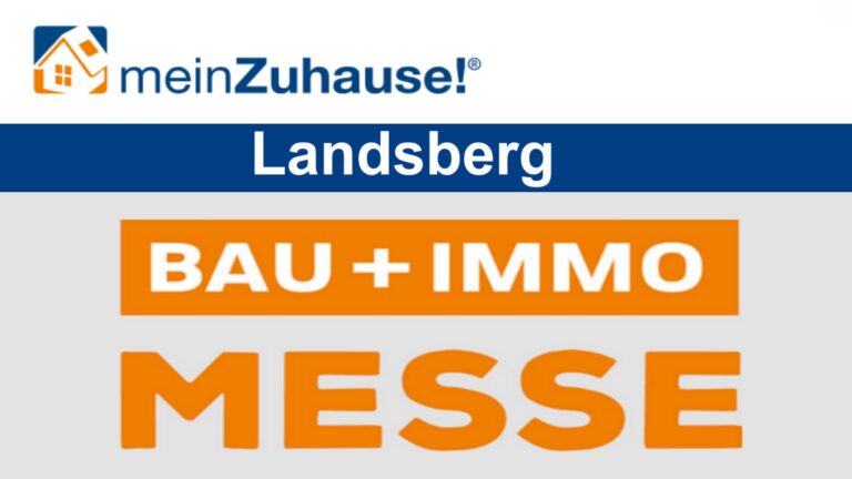 Logo der meinZuhause! Messe Landsberg mit Fokus auf Bauen, Wohnen und Energie.