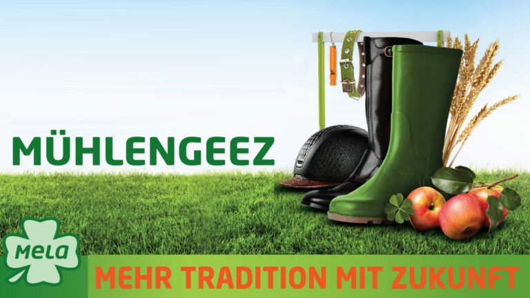 Logo der MeLa Messe Mühlengeez mit Fokus auf Photovoltaik und Energiewende