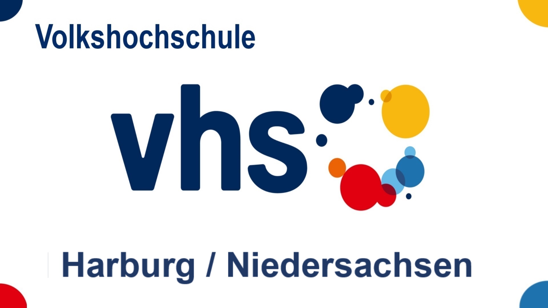 Logo der Volkshochschule (VHS)Harburg in Niedersachsen, Bildungsangebote zu Energiespeichern, Solar, Energiewende und Photovoltaik.