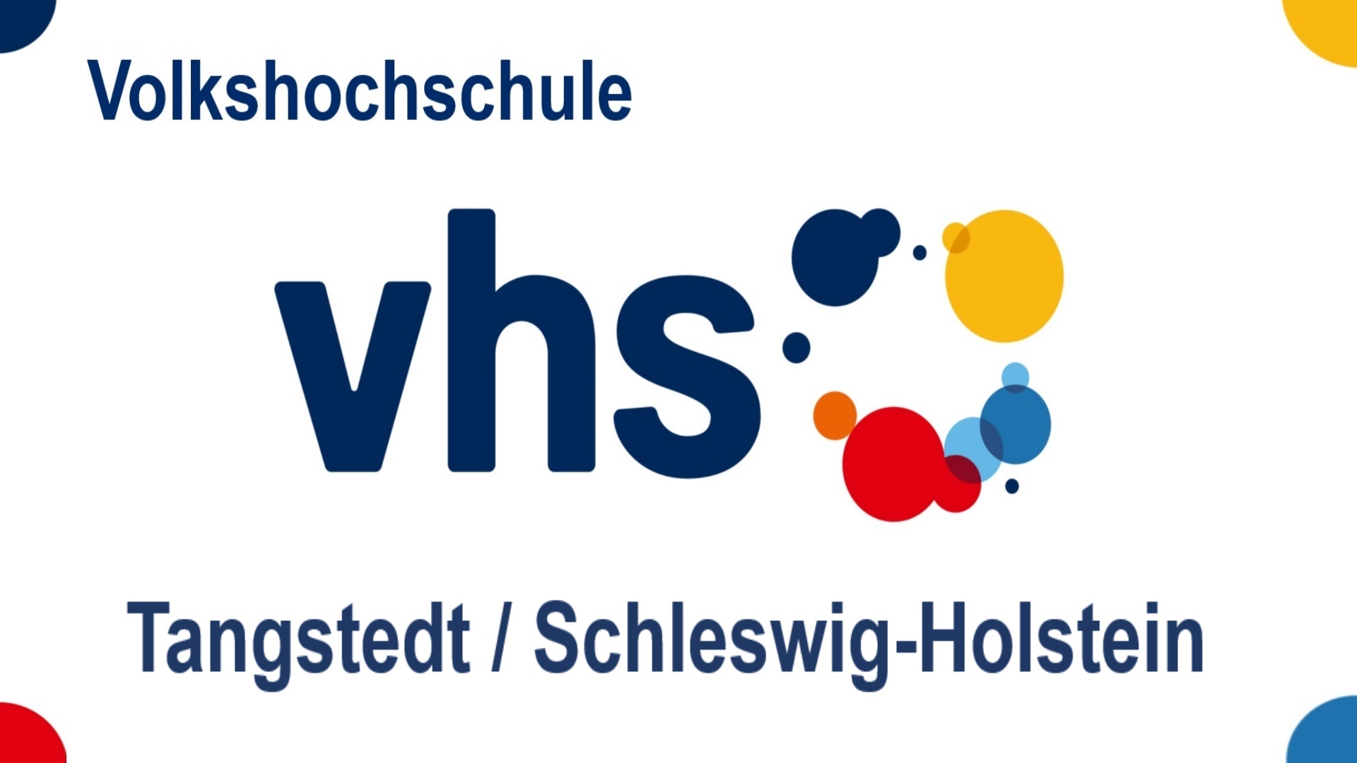 Logo der Volkshochschule (VHS) Tangstedt in Schleswig-Holstein, Angebote zu Energiespeichern, Solar, Energiewende und Photovoltaik.