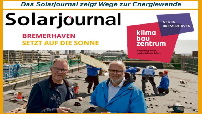 Titelbild des Solarjournals Bremerhaven zeigt Wege zur Solarenergie und zur Energiewende.