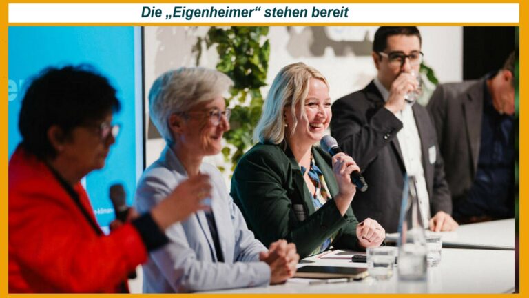 Verena Örenbas erläutert auf Pressekonferenz die Chancen und Hürden der privaten Energiewende im Eigenheim.