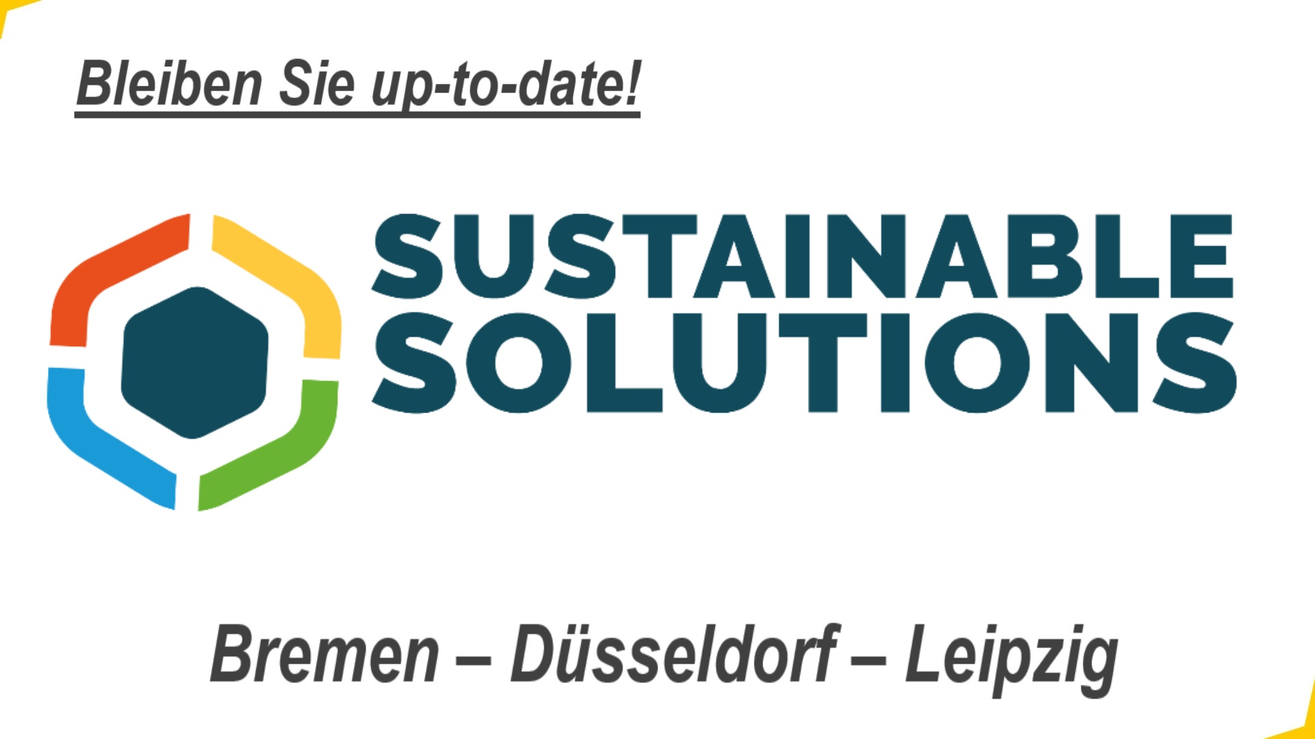 Logo der Sustainable Solutions für Photovoltaik, Energiespeicher und nachhaltige Energielösungen in Bremen, Düsseldorf und Leipzig