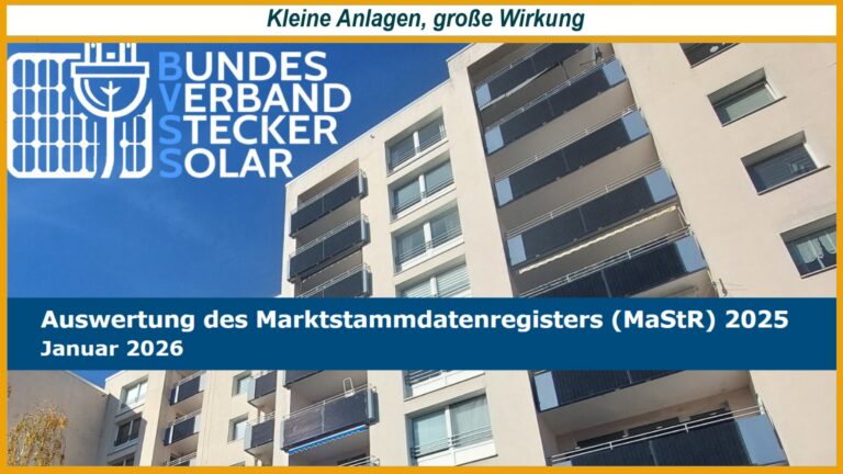 Steckersolar zeigt Wirkung: Trotz weniger Anlagen steigt die installierte Leistung und stärkt die Energiewende spürbar.