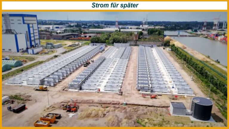 Großbatteriespeicher in Vilvoorde während der Bauphase zur Netzstabilisierung erneuerbarer Energien