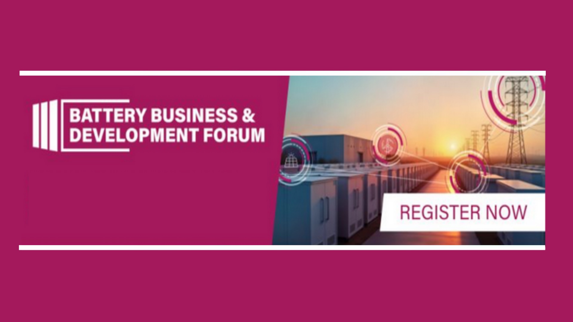 Logo des Battery Business & Development Forum zu Energiespeicher, Batteriespeicher und Energiewende im Energiemarkt.