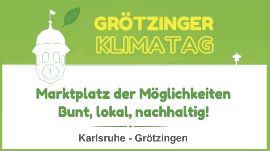 Logo des Grötzinger Klimatags zu Klimaschutz, Energiewende, Solarenergie und nachhaltigem Leben in Karlsruhe-Grötzingen.