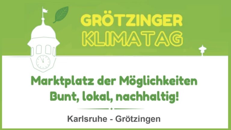 Logo des Grötzinger Klimatags zu Klimaschutz, Energiewende, Solarenergie und nachhaltigem Leben in Karlsruhe-Grötzingen.