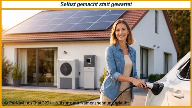 Einfamilienhaus mit Photovoltaik, Wärmepumpe und Elektroauto zeigt selbst umgesetzte Energiewende im Alltag