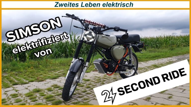 Elektrifiziertes Simson Moped zeigt nachhaltige Mobilität durch Umbau auf Elektroantrieb