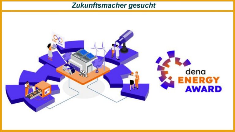 Logo des dena Energy Award 2026 steht für innovative Projekte rund um Energiewende und Klimaschutz