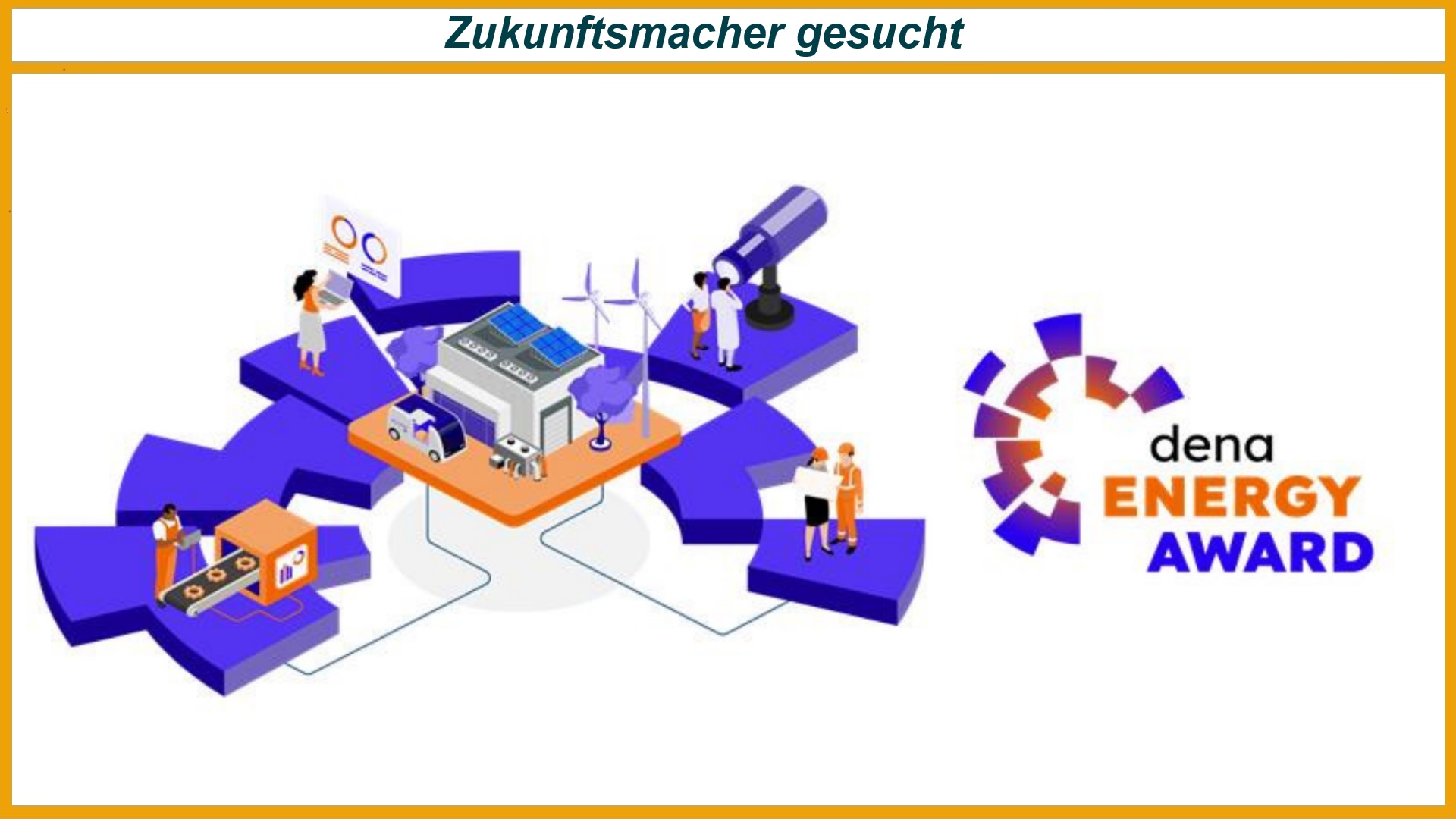 Logo des dena Energy Award 2026 steht für innovative Projekte rund um Energiewende und Klimaschutz