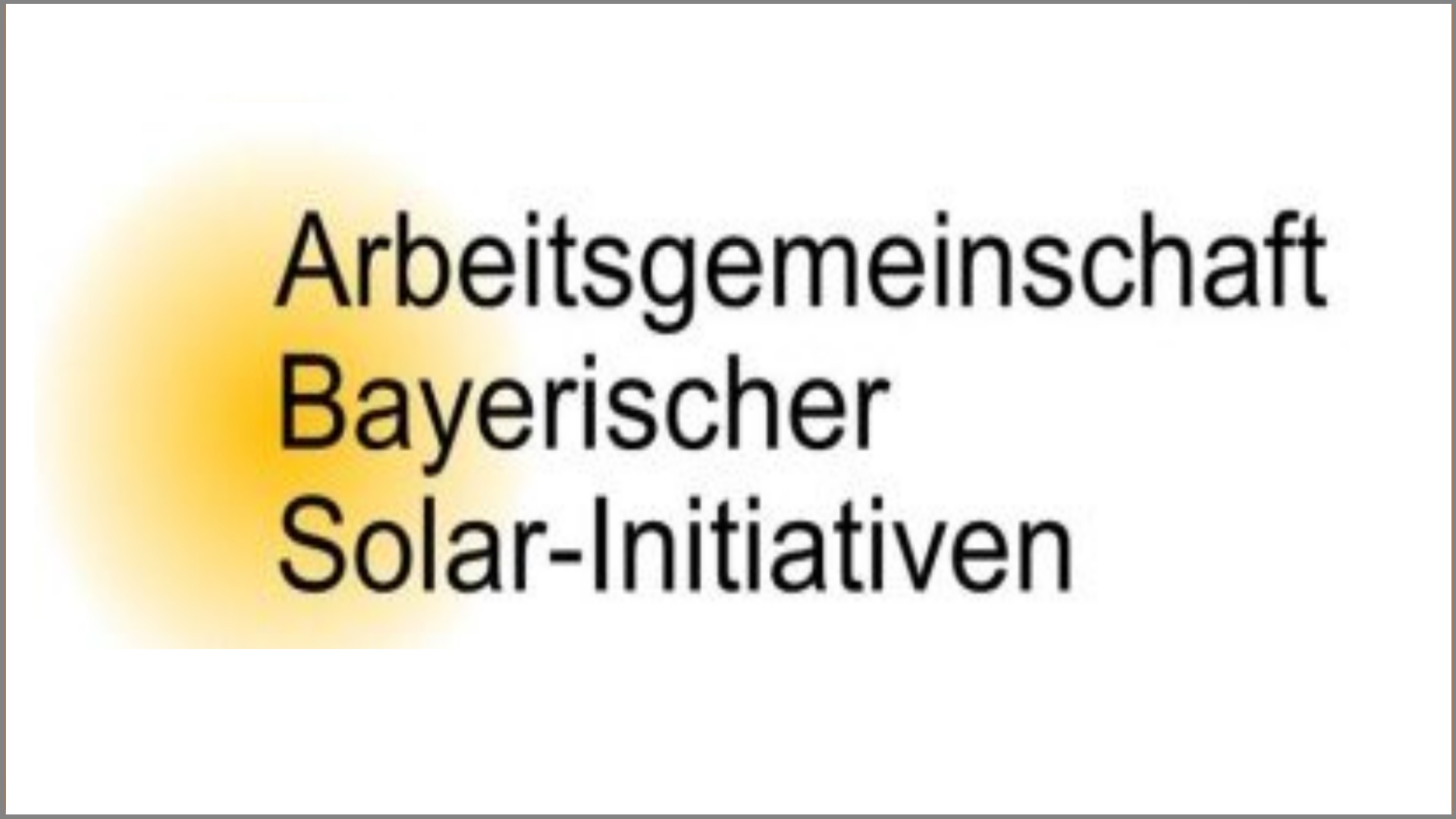 Logo der ABSI, Netzwerk für Solarinitiativen, Photovoltaik und die gemeinsame Energiewende in Bayern