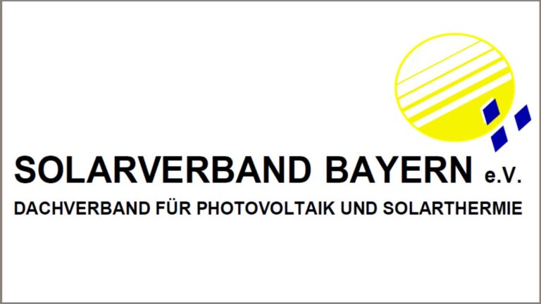 Logo des Solarverband Bayern e.V., Interessenvertretung für Photovoltaik, Energiespeicher und die Energiewende