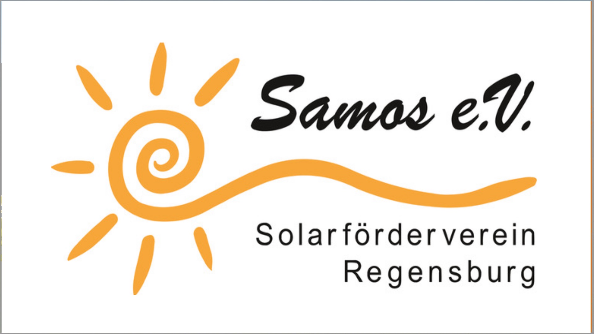 Logo des SAMOS e.V. Regensburg, Verein für Solarenergie, Photovoltaik und aktive Energiewende