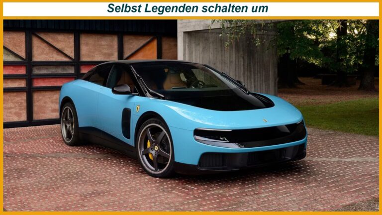 Offizielles Pressefoto des vollelektrischen Ferrari Luce als Symbol für den Wandel in der Automobilbranche