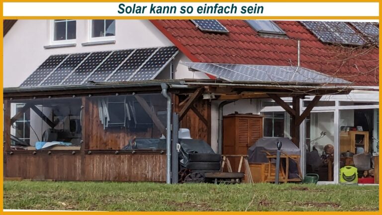 Haus mit mehreren Solarmodulen am Vorbau als Einstieg in die private Energiewende