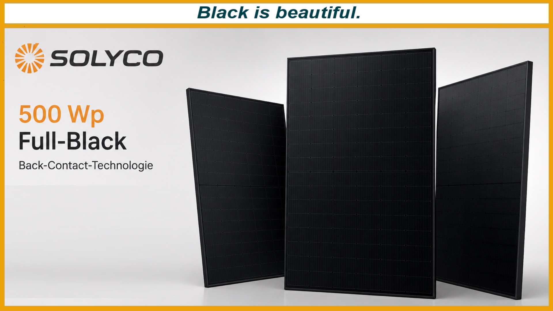 Full-Black-Solarmodul mit Back-Contact-Technologie für hohe Leistung und eine besonders elegante Dachoptik.