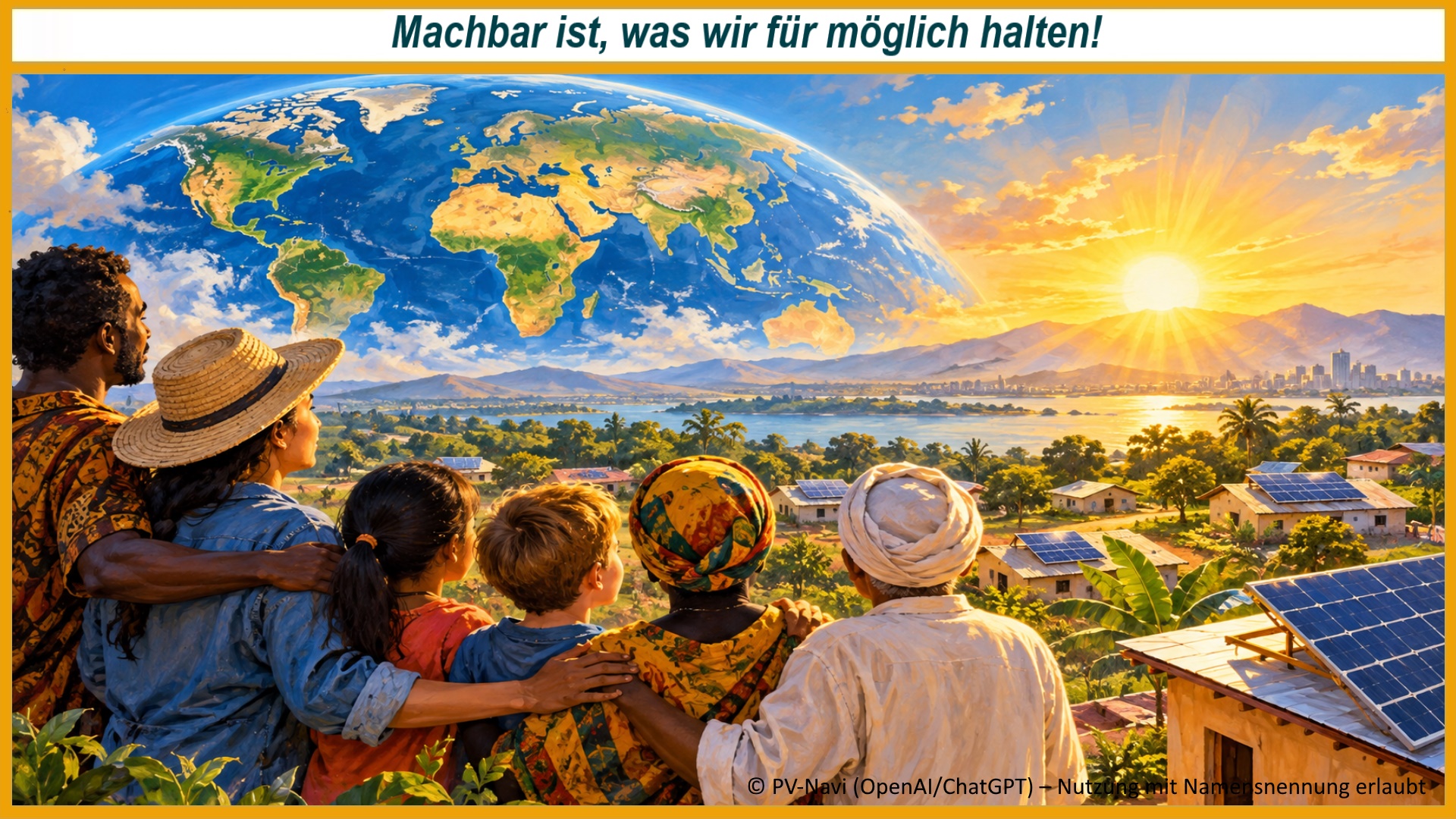 Die Sonne kennt keine Grenzen: Eine weltweite Initiative möchte Solarenergie für Menschen überall auf der Erde zugänglich machen.