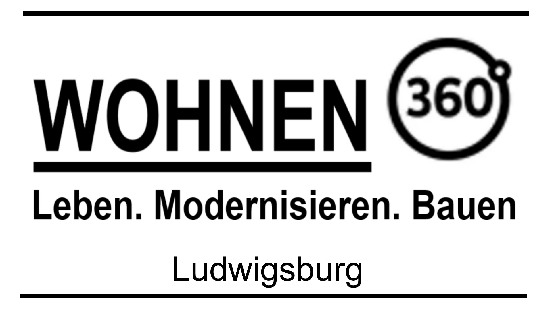 Logo der Messe „Wohnen 360° – Leben, Modernisieren, Bauen“ in Ludwigsburg rund um Haus und Wohnen